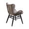Armen Living Sydney and Fanny 5 Piece Outdoor Patio Dining Set in Dark Eucalyptus Wood 840254335950 - alternate 8